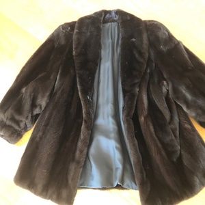 Black Mink Fur coat